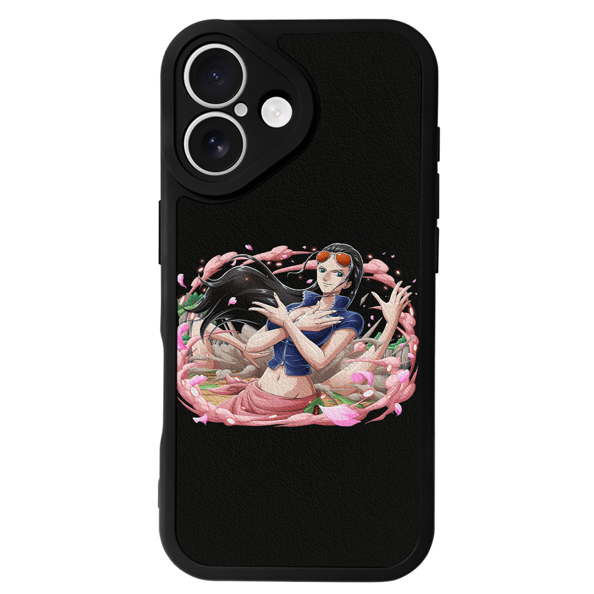 （画像用） ワンピース ニコ・ロビン ONE PIECE Nico Robin 【iPhone 16シリーズ対応】シリコンスマホケース（レザー調） 材質：シリコン
